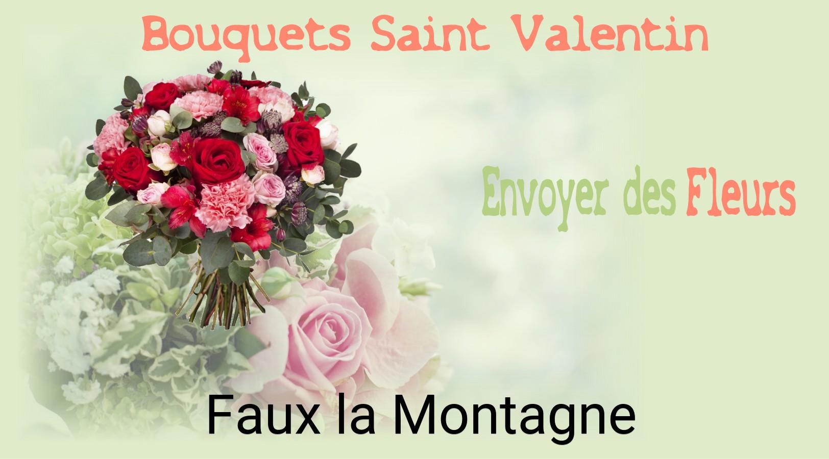 Roses de Saint-Valentin livrées à Faux-la-Montagne